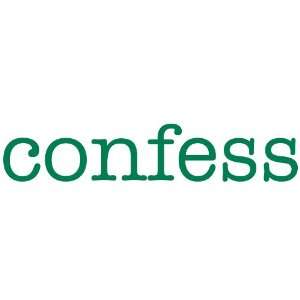  confess Giant Word Wall Sticker