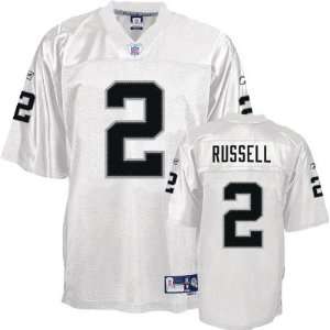 JaMarcus Russell #2 Oakland Raiders Replica NFL Jersey White Size 48 