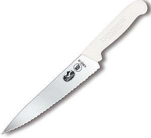 Victorinox Serrated Chefs knife 7½  inch White Handle 046928542031 