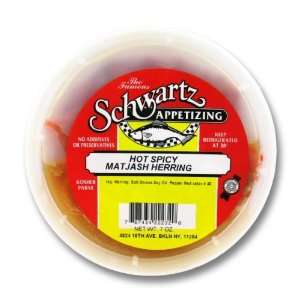 Schwartz Appetizing   Kosher Hot & Spicy Matjash Herring (4 pack 