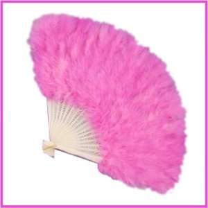  Pink Feather Girls Dressup Tea Party Fan Toys & Games