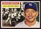 1956 Topps # 135 MICKEY MANTLE Gray Back New York Yankees PSA 3 VG