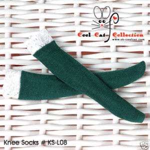 CoolCat,Blythe Pullips Lace Knee Socks (KS L08) Green  