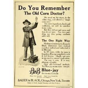  1919 Ad Blue Jay Scientific Foot Corn Ender Bauer Black Doctor 