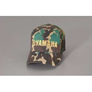  Yamaha Brown Camouflage Mesh Back Baseball Cap Sports 