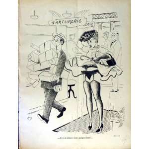 LE RIRE FRENCH HUMOR MAGAZINE LADY COSTUMES SHOPPING