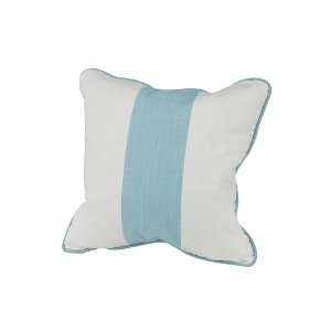  Solid Band Pillow, Aqua