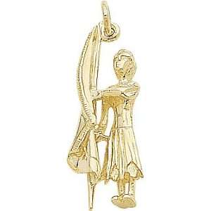  Rembrandt Charms Color Guard Charm, 14K Yellow Gold 