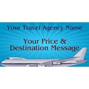  3x6 Vinyl Banner   Travel Agency Price and Destination 