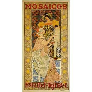  MOSAICOS BARCELONA SEVILLA MADRID SPAIN SMALL VINTAGE 