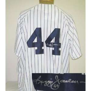  Reggie Jackson Autographed Uniform   Autographed MLB Jerseys 