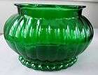   * FOREST GREEN * OVAL Flower Vase * ALR Co. *Vertical Rib / Ribbed