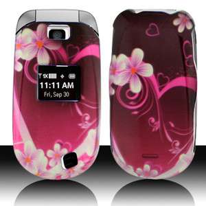 For Verizon LG VN150 Revere Phone Purple Love Shield Accessory Hard 