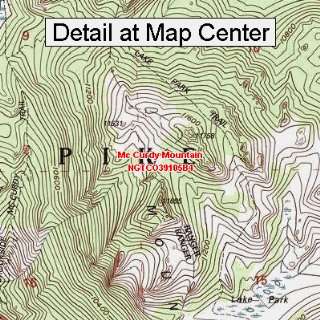  USGS Topographic Quadrangle Map   Mc Curdy Mountain 