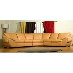 Italian Leather Sectional Sofa Set   Audrey Leather Sectional with 