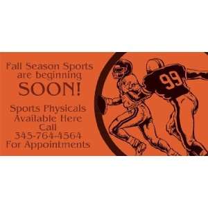  3x6 Vinyl Banner   Urgent Care Physical Fall Sports 