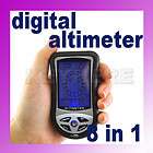 Digital LCD Compass Altimeter Barometer Thermo La 8 In1  