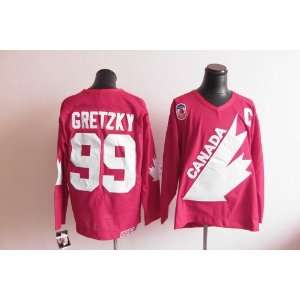1991 Canada Olympic Jerseys #99 GRETZKY Red Jerseys Size 54  