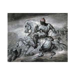  Scene From The Colonial War by Theodore Gericault. size 
