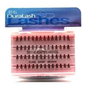 Ardell Duralash Flare Short Brown (56 Lashes) (3 Pack) with Free Nail 