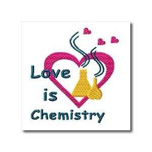  Love Hearts Love is Chemistry Heart   10x10 Iron On Heat 
