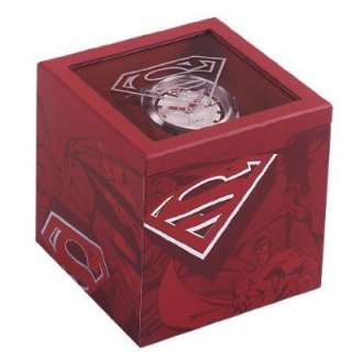 stainless steel case and bracelet Superman logo and relief of Superman 