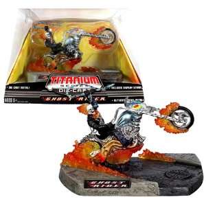     GHOST RIDER with Motorcycle, Chain and Display Base Toys & Games