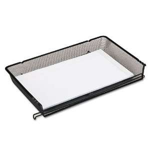   Mesh Stacking Side Load Legal Tray, Wire, Black