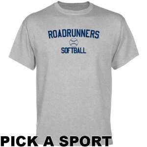 Texas San Antonio Roadrunners Ash Custom Sport Icon T shirt   (Small 