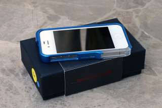 iPhone 4 4s Element Vapor Pro Aluminum Bumper Case Blue  