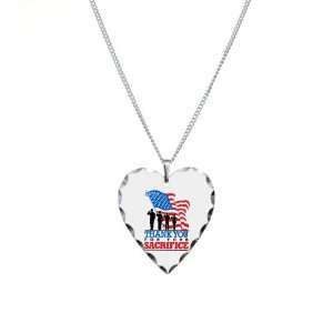 Necklace Heart Charm US Military Army Navy Air Force Marine Corps 