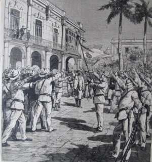 GUERRA HISPANOAMERICANA 1898. LOS SOLDADOS EN ESPAÑOL CUBA JURAN PARA 