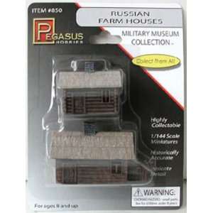    Pegasus Hobbies 1/144 Russian Farm Houses (2) PGH850 Toys & Games
