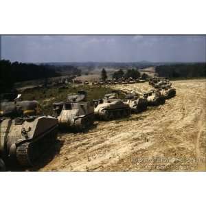  M4 Sherman & M3 Grant Tanks   24x36 Poster Everything 