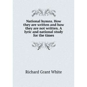  hymns. How they are written and how they are not written. A lyric 