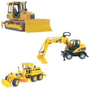  Bruder Toys Caterpillar Excavator with Track Type Tractor 
