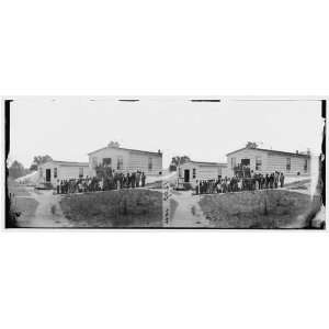   of patients in front of ward B. Harewood hospital