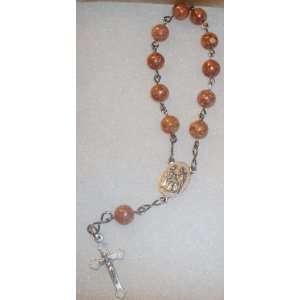  6 1/2 Long Pocket Rosary hand folded .035 SS Wire with 