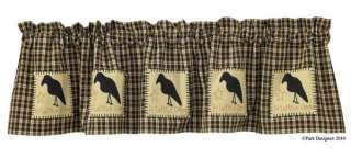 olde crow lined valance