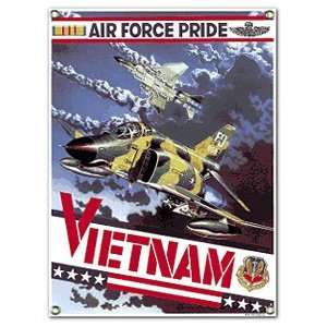  F4E Phantom Jet USAF Vietnam Porcelain Signs