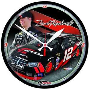  NASCAR Brad Keselowski Round Clock