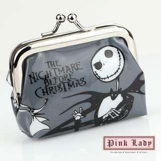 V24 Cute Nightmare Before Christmas Jack Metal Clasp Coin Bag Purse 