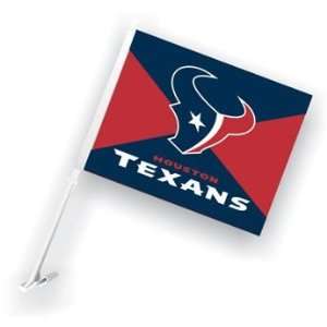  NFL Houston Texans 11x14 Car Flags with Bracket ( Set of 