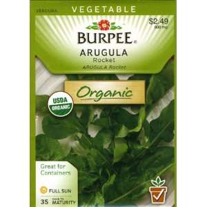  Burpee 60037 Organic Arugula Roquette Seed Packet Patio 