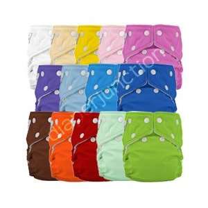  FuzziBunz One Size Cloth Diapers 12 Pack Boy (new) Colors 