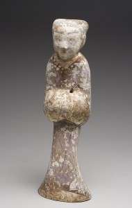 Han Dynasty ~ Authentic ancient female attendant ceramic figure 300 BC 