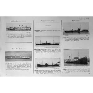  1953 54 Ships Prometeo Urano Niobe Cocito Isonzo Marte 