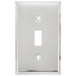  Classic Single Toggle Switch Plate In Polished Chrome 