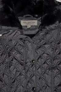 Andrew MARC NEW YORK quilted Coat Jacket New black L  