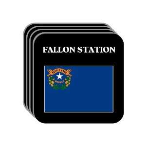  US State Flag   FALLON STATION, Nevada (NV) Set of 4 Mini 